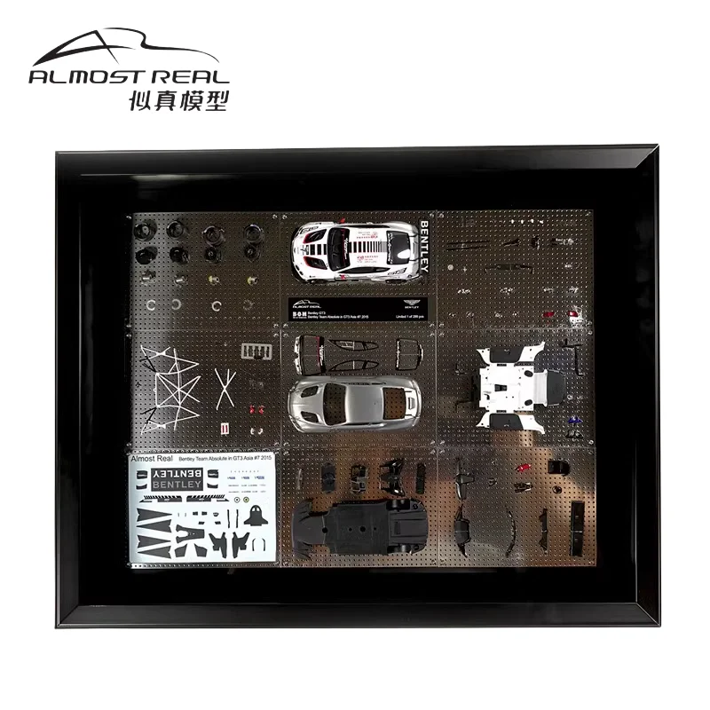 1:43 Bentley GT3 "BOM" modello di auto parti display versione in lega albero di pressione modello di auto di simulazione in miniatura, decorazione per adulti, giocattolo per ragazzi