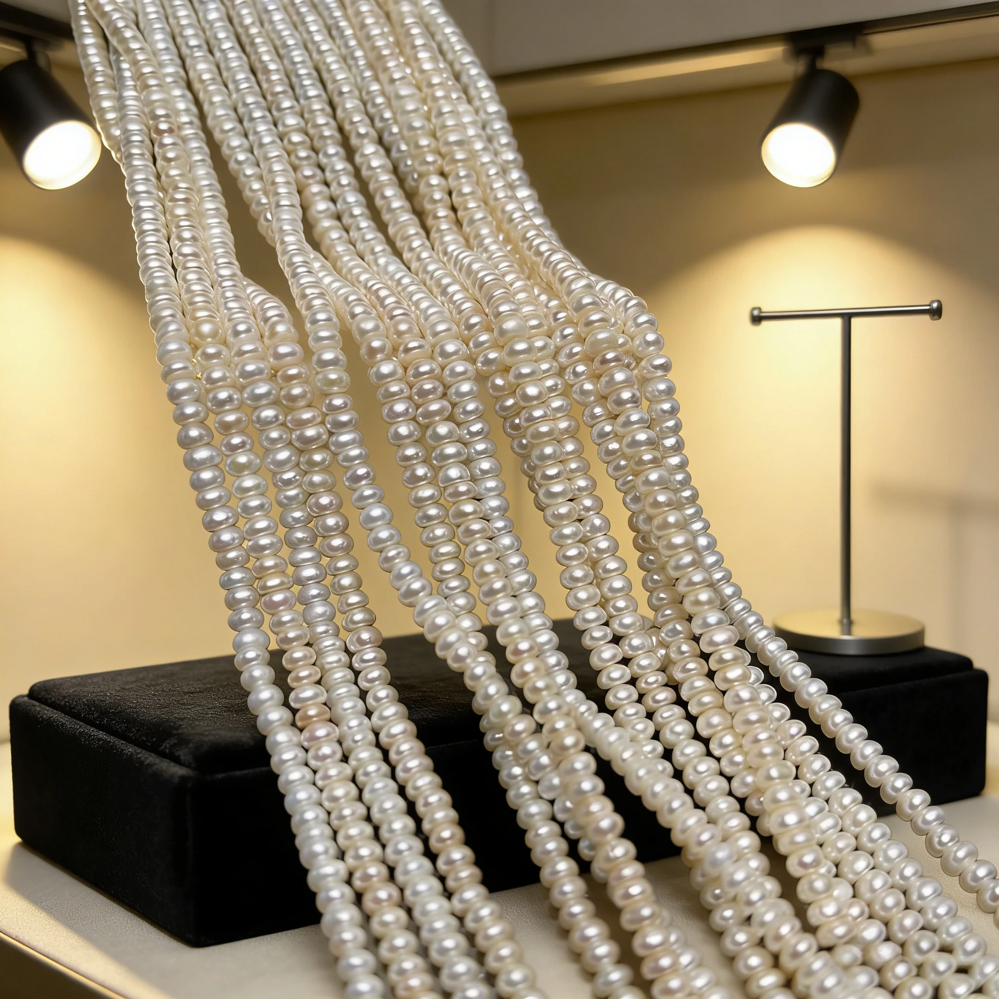 

3-4mm Natural Freshwater Pearl White Flat Irregular for Jewelry Make DIY Necklace Earring Bracelet Accessory Women Wholesale