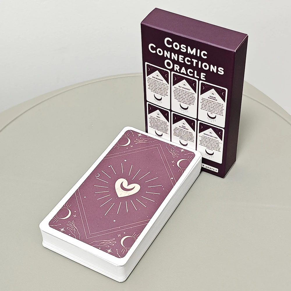 

Cosmic Connections Oracle Deck 54 Pcs Oracle Cards 10.3*6cm Inspired By The Universe for Love & Relationship