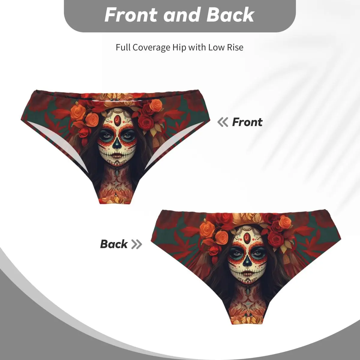 Men Sexy Mexican Skull Calavera Underwear Triangle Shorts Comfortable Stylish Soft Thin Trunks Wholesale Boxer Panties Shorts