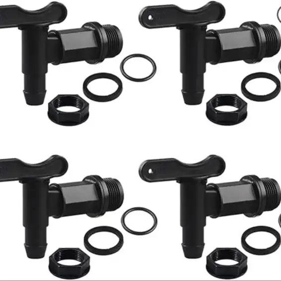 

Переходник для крана резервуара IBC от 3/4 до 5/8 дюйма — грубая резьба S60, сменный фитинг клапана для садовых резервуаров для воды