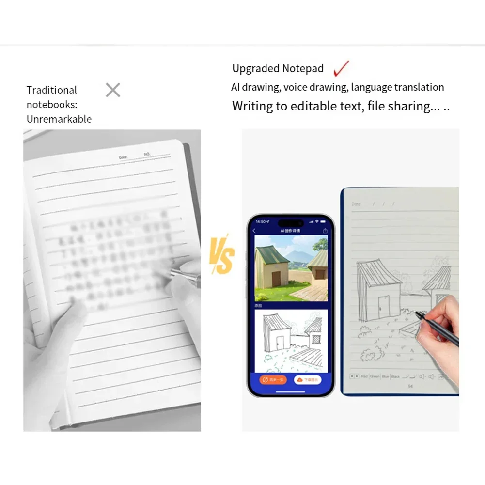 Digital Notepad Smart Writing Notebook With Cloud Pen Transform Your Ideas Into Digital Notes Drawing Digital Notebook