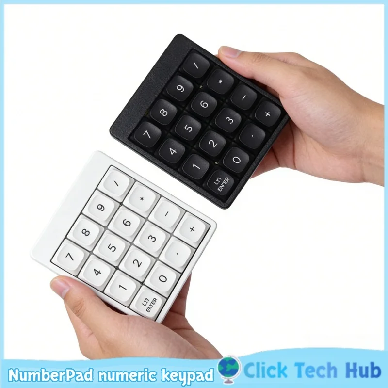 Numberpad Numeric Keypad Wireless Bluetooth Low Profile Switch Programmable Vial Change Choc Hot Swappable Office Game Keyboard