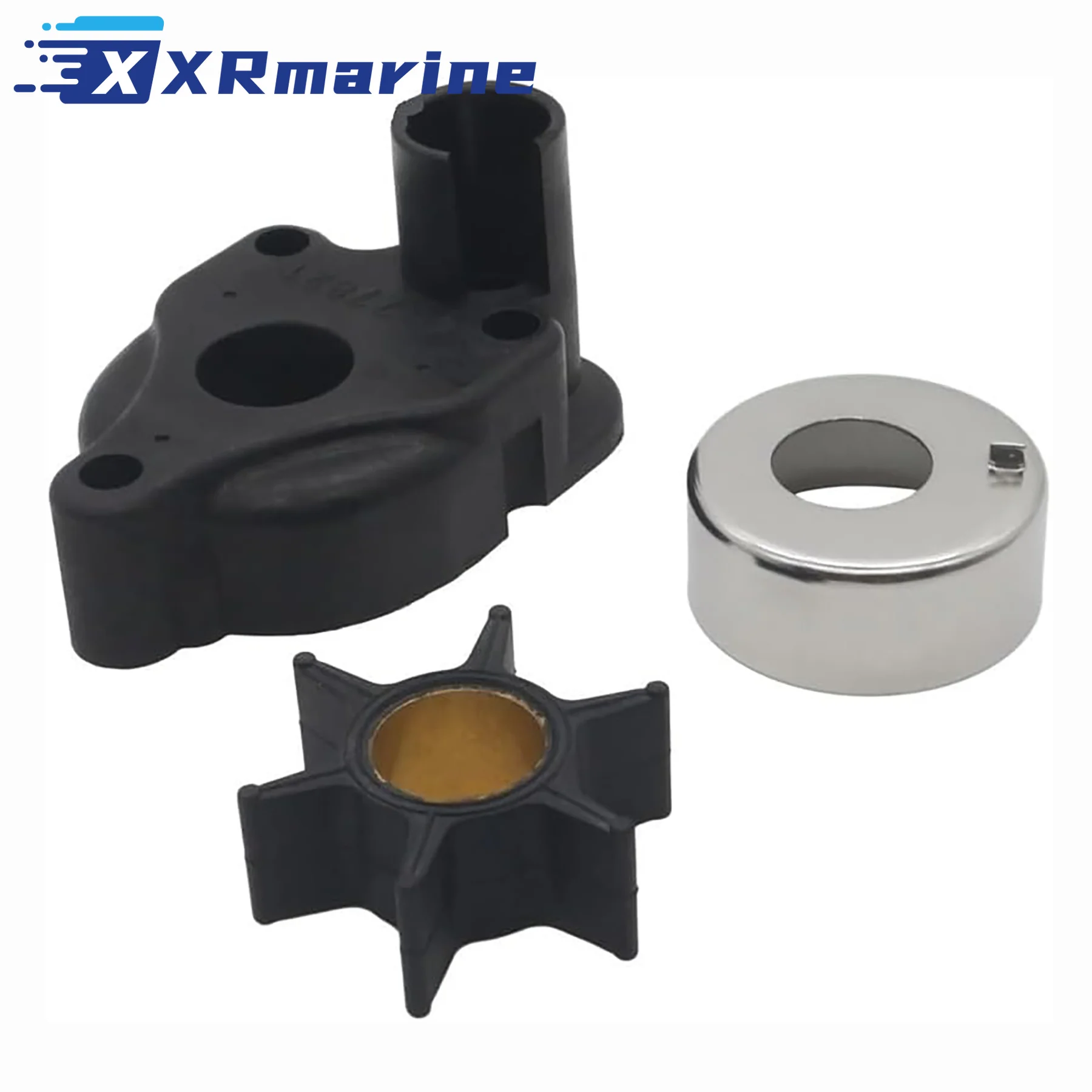 18-3324 Water Pump Impeller Repair Kit for Mercury Marine 2 Str 2/3/4 Cyl 30 35 40 45 50 65 70 HP Outboard Engine Cooling System
