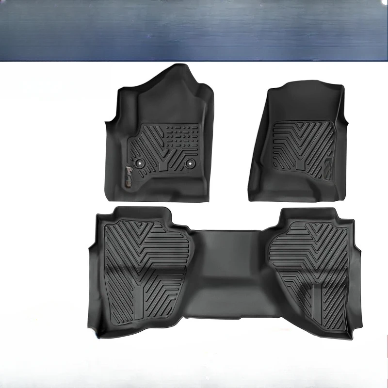 

3D Floor Mat Floor Liner for 2014-2019 Chevy Silverado GMC Sierra Double Cab TPE United States