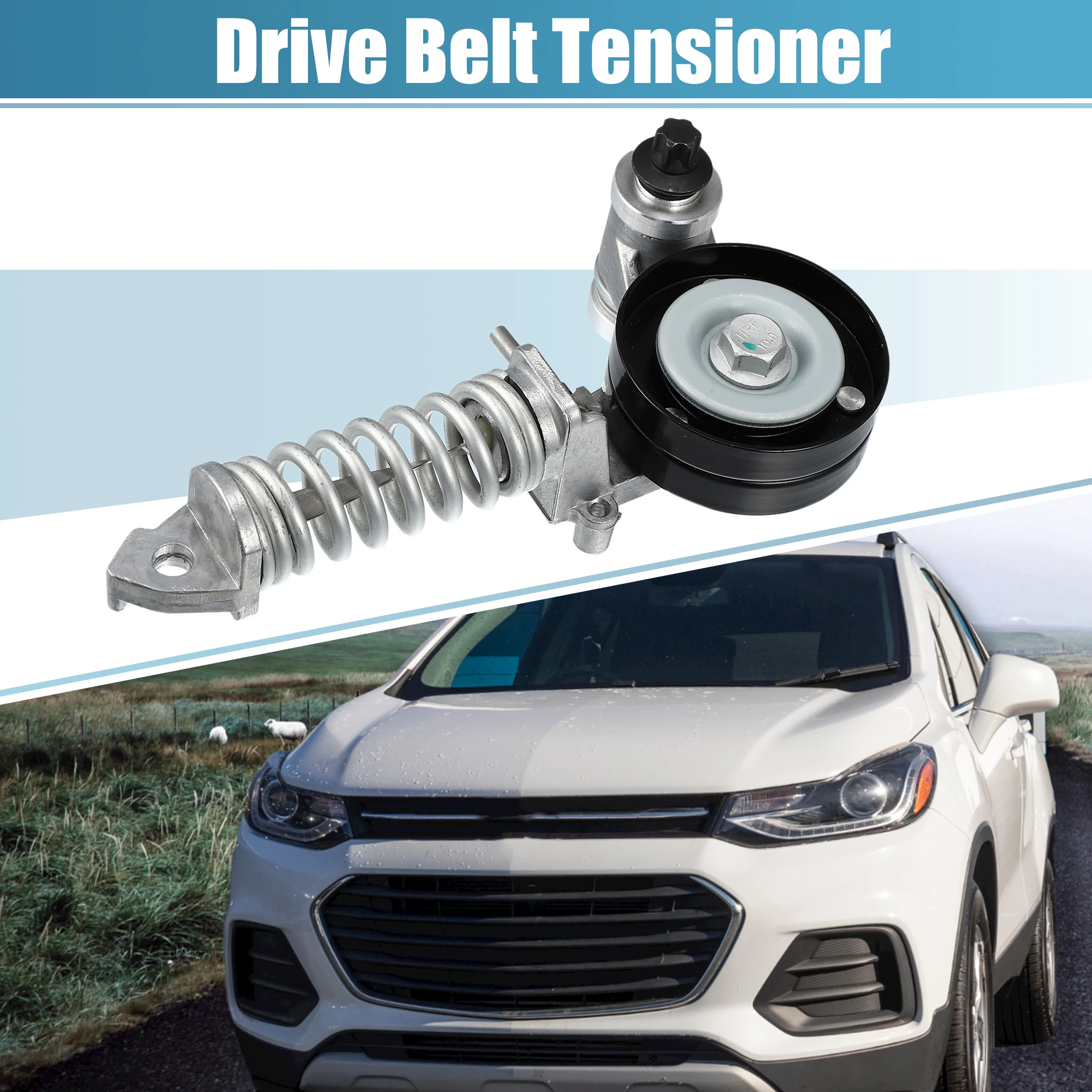 

UXCELL Belt Tensioner Pulley Assembly 25195388 for Chevrolet Sonic Trax Cruze for Buick