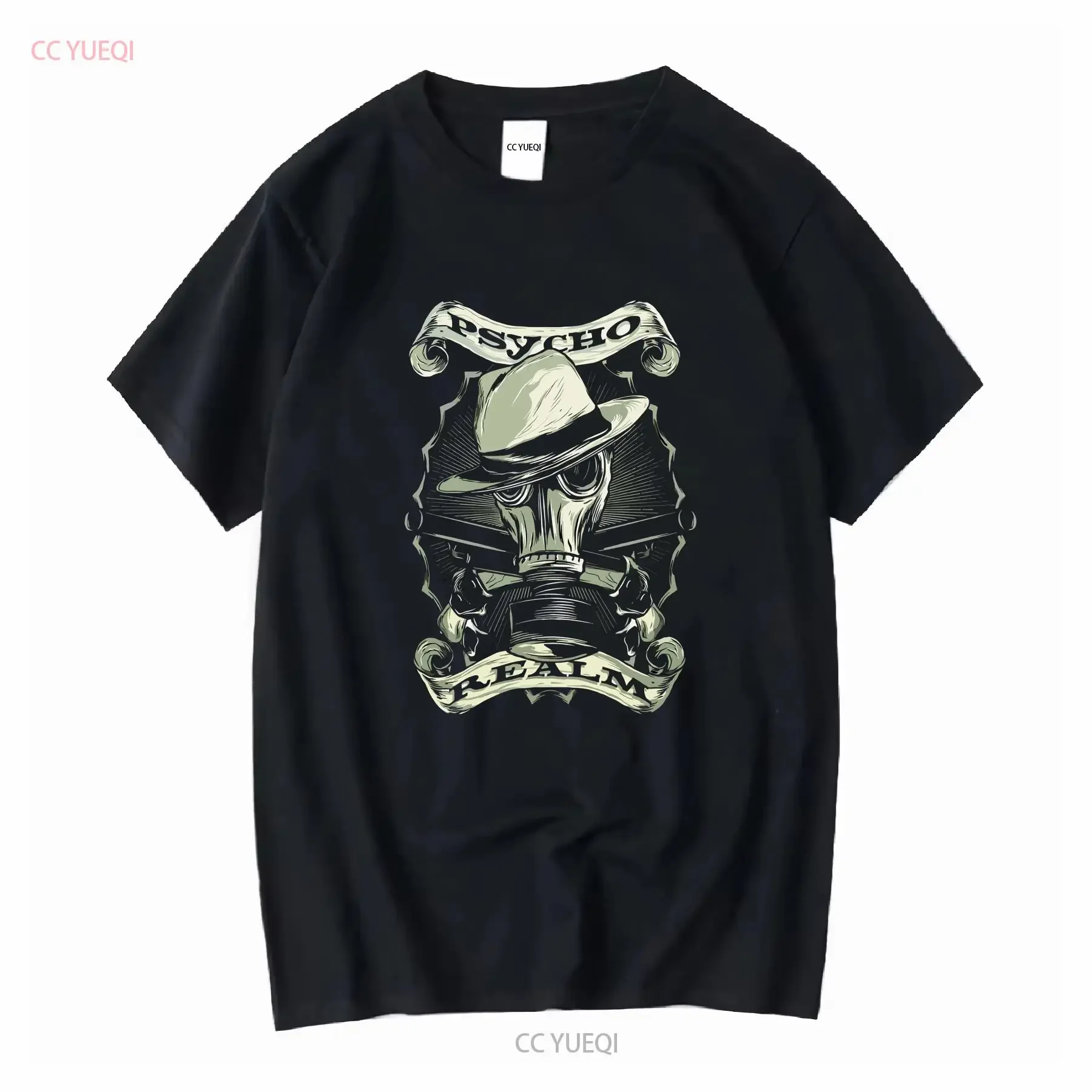 Psycho realm 1997 shirt Cypress Hill black Color T AN36180 vintage Washed Comfortable streetwear Stretched Stylish Casual