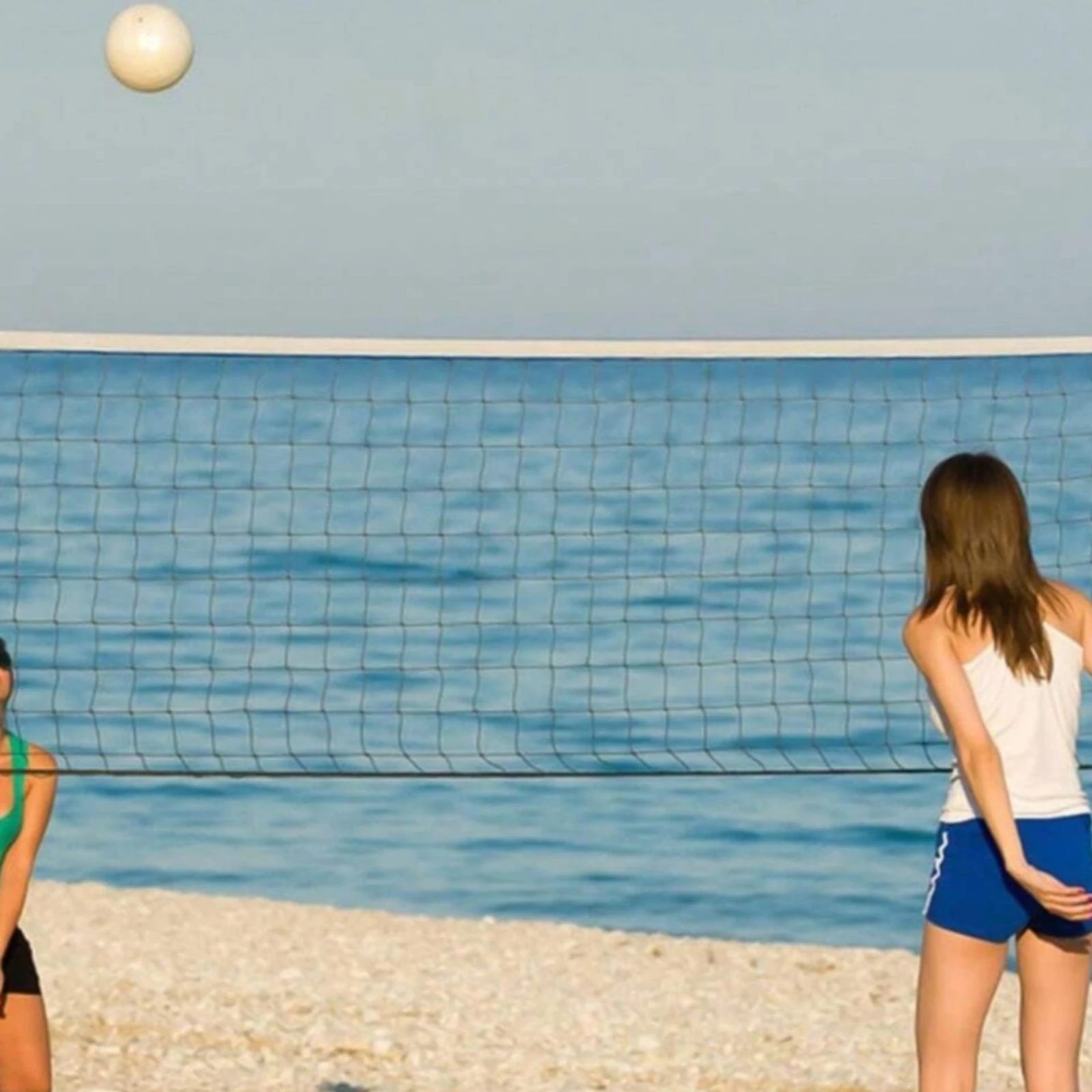 Volleyball Net Replacement Compatible Replacement Volleyball Net Outdoor Heavy-Duty for Coaches, Backyard, Beach
