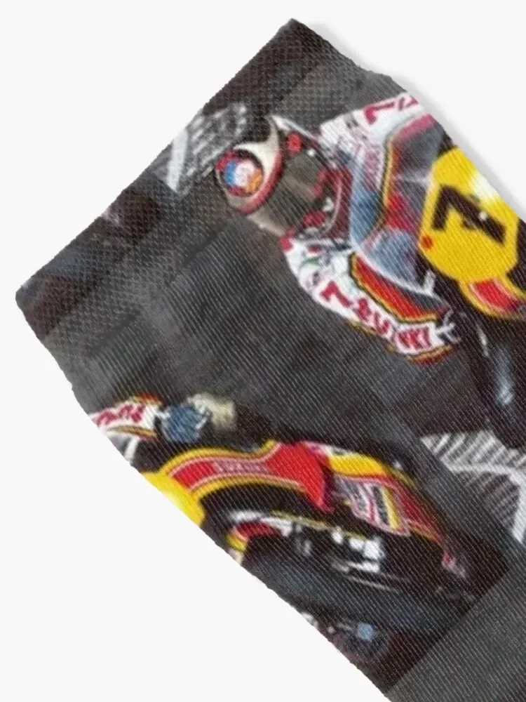 Barry Sheene, Number 7 Socks New year's Rugby golf retro Designer Man Socks Women's