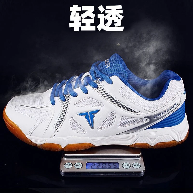 Chaussures de tennis de table professionnelles pour hommes et femmes, chaussures de badminton confortables et résistantes à l'usure, chaussures de sport de grande taille