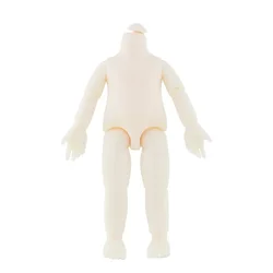 12CM Body Turnable Neck Movable Jointed Dolls White Skin Applicable to 16cm BJD Doll Girls Toys Ob11 Nude Body