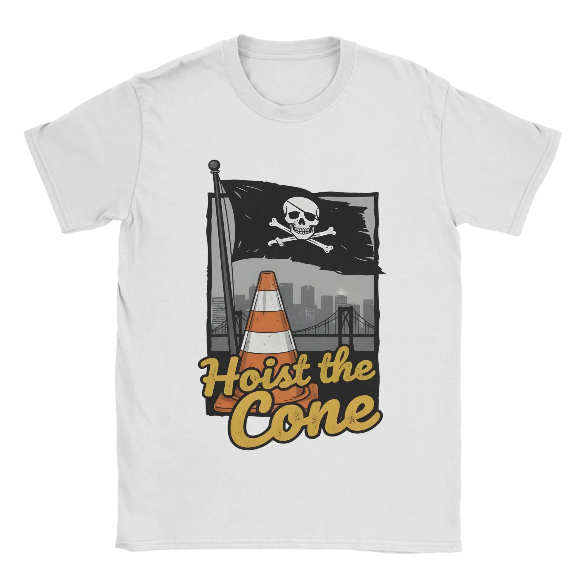Hoist The Cone T-Shirt Summer  Leisure T-Shirts Cotton Crewneck Plus Size 5XL Clothes Short Sleeves Vintage Tshirt
