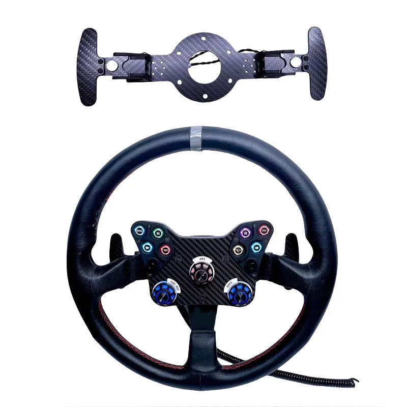 Simulates Racing Steering Wheel Shift Paddles Racing Game PC Rally Steering Wheel Center Control Box For Moza Thrustmaster