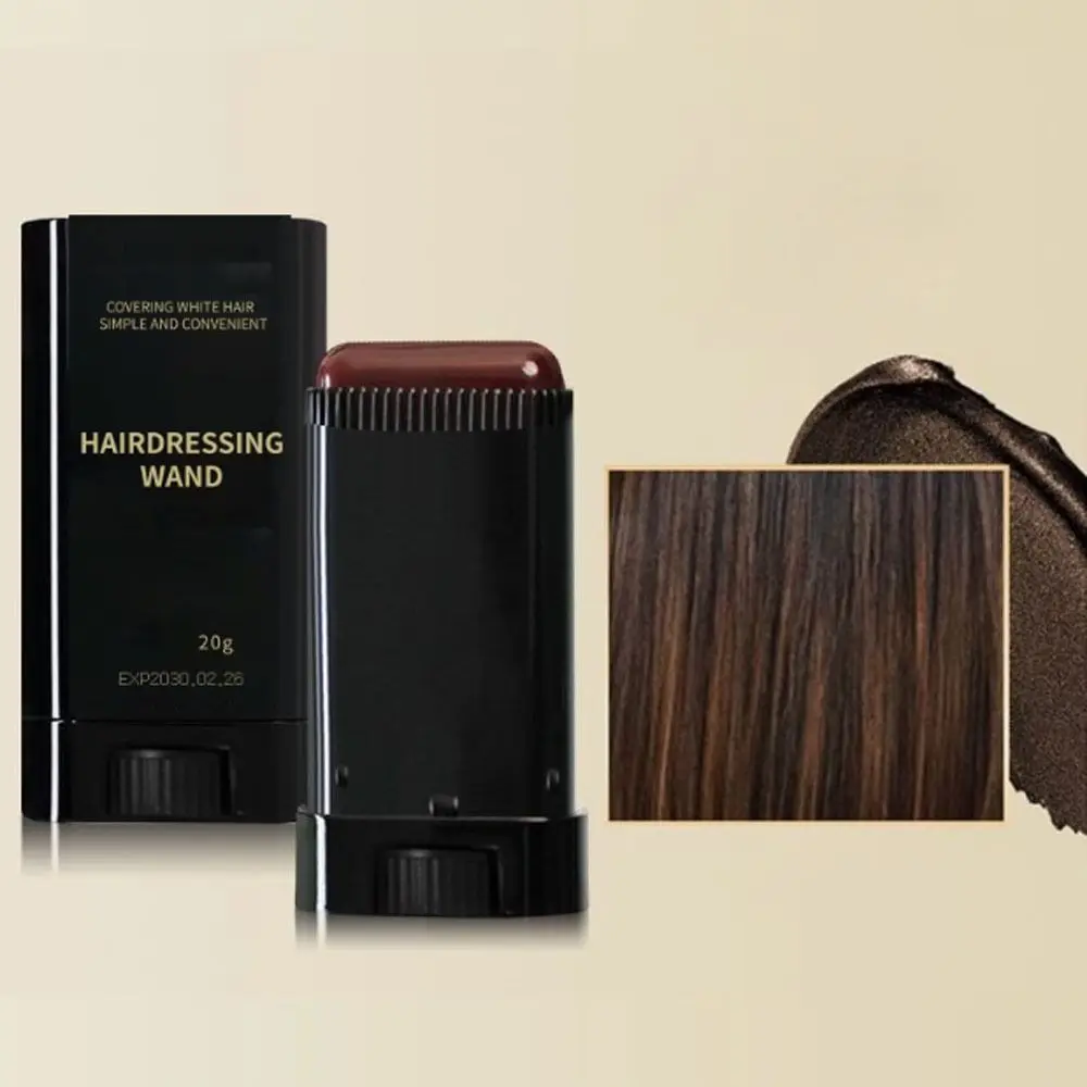 New Waterproof Comb Hair Dye Sweat-proof Easy to Use Hair Colouring Cream Black Color Hair Dye Comb Stick for Gray Hair Coverage