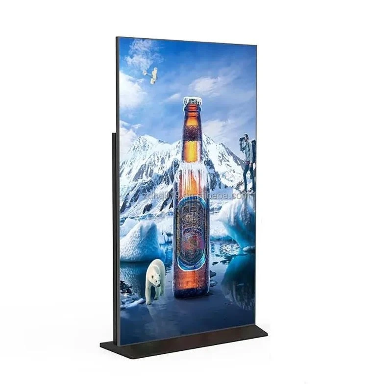 86-Inch Full HD Vertical LED Advertising Machine Touch Screen Digital Poster Video Display Stand Big Advertising Screen