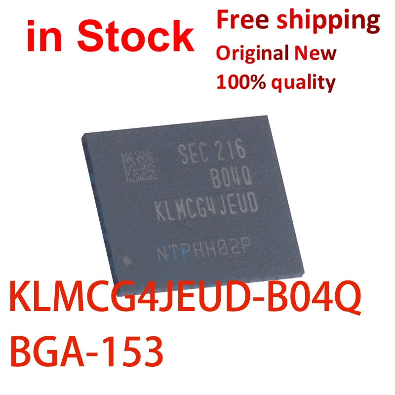 

(1 шт.) 100% новый KLMCG4JEUD B04Q 64G Φ BO4Q Φ EMMC 5.1 KLMCG4JEUD-B04Q chip