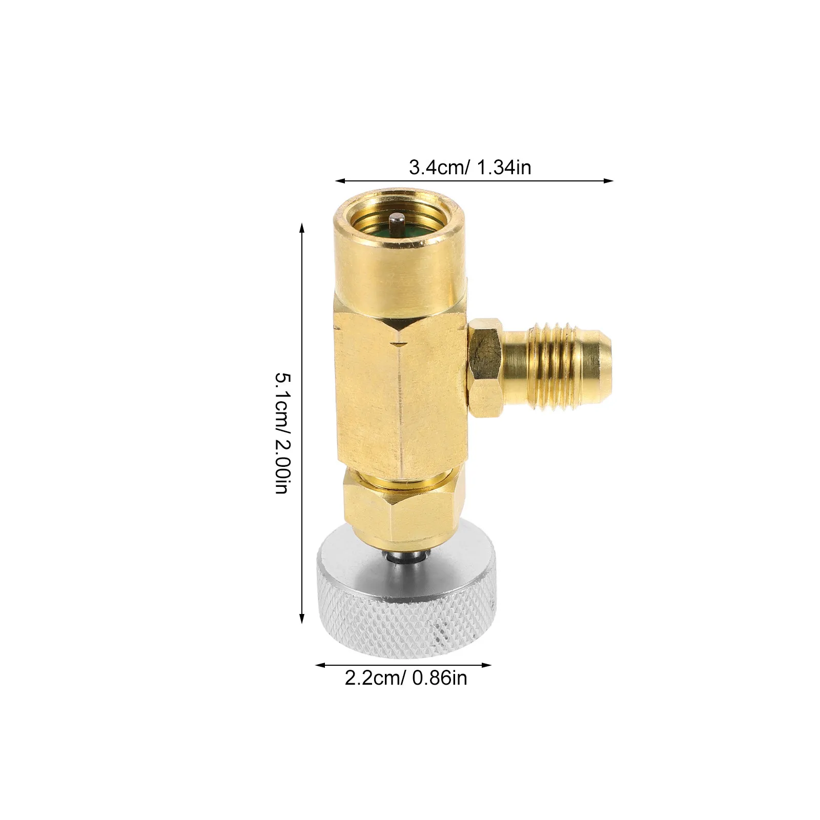 Leakproof Self-Sealing Can Tap Valve for R1234yf Cans Metal Ac Refrigerant Opener Portable Automotive Air Conditioning Refill