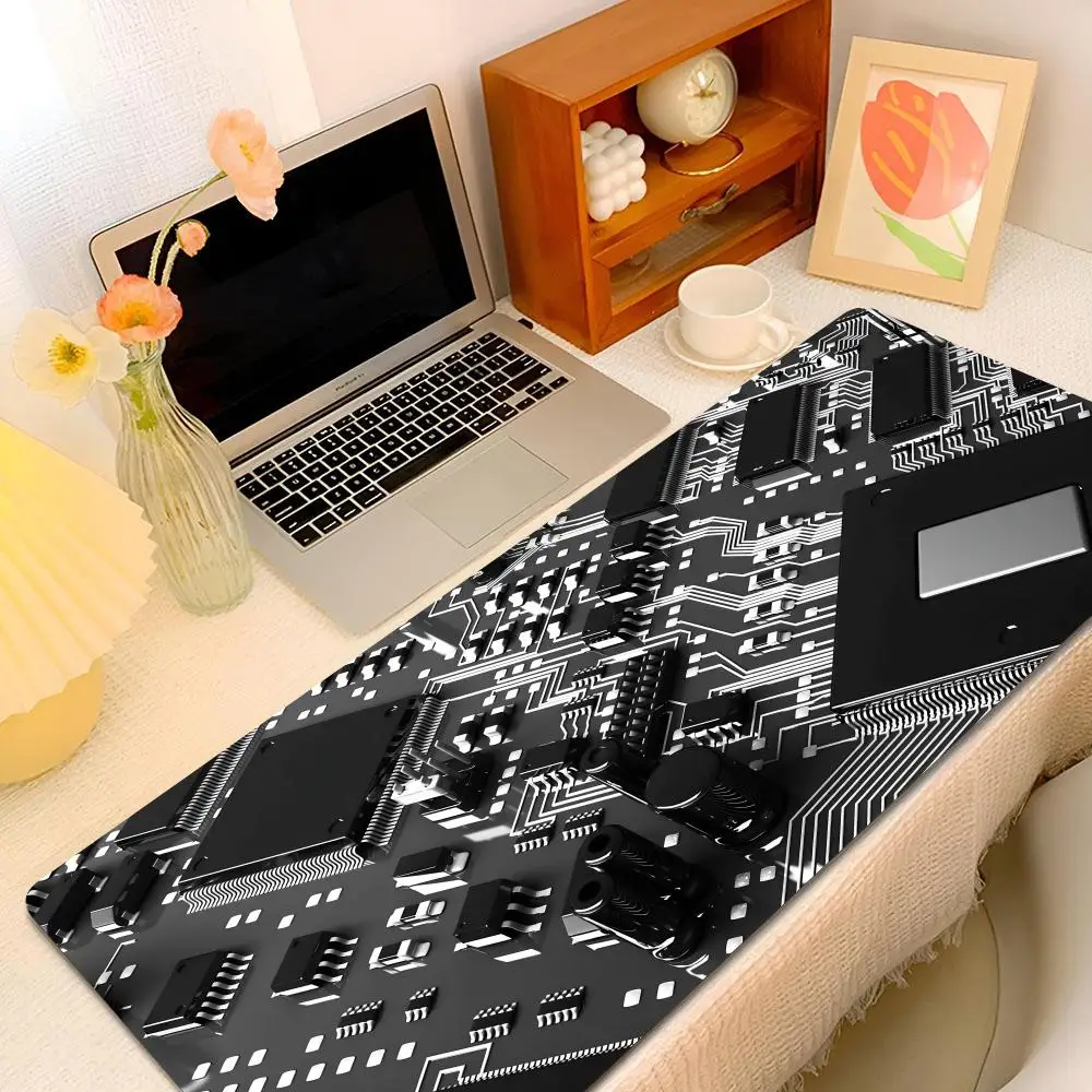 c-Computer motherboard Dentro Placa M-Mae Mouse Pad Mousepad XXL 600x300 New MousePads Desk 1000x500mm Mats Laptop Anti-slip Gam