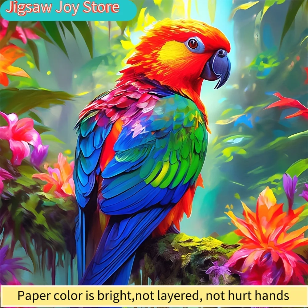 

DIY 5D Diamond Painting Kit - Adorable Parrot Design, Full Drill Round Acrylic Canvas, Embroidery Cross Stitch Art for Home Wa