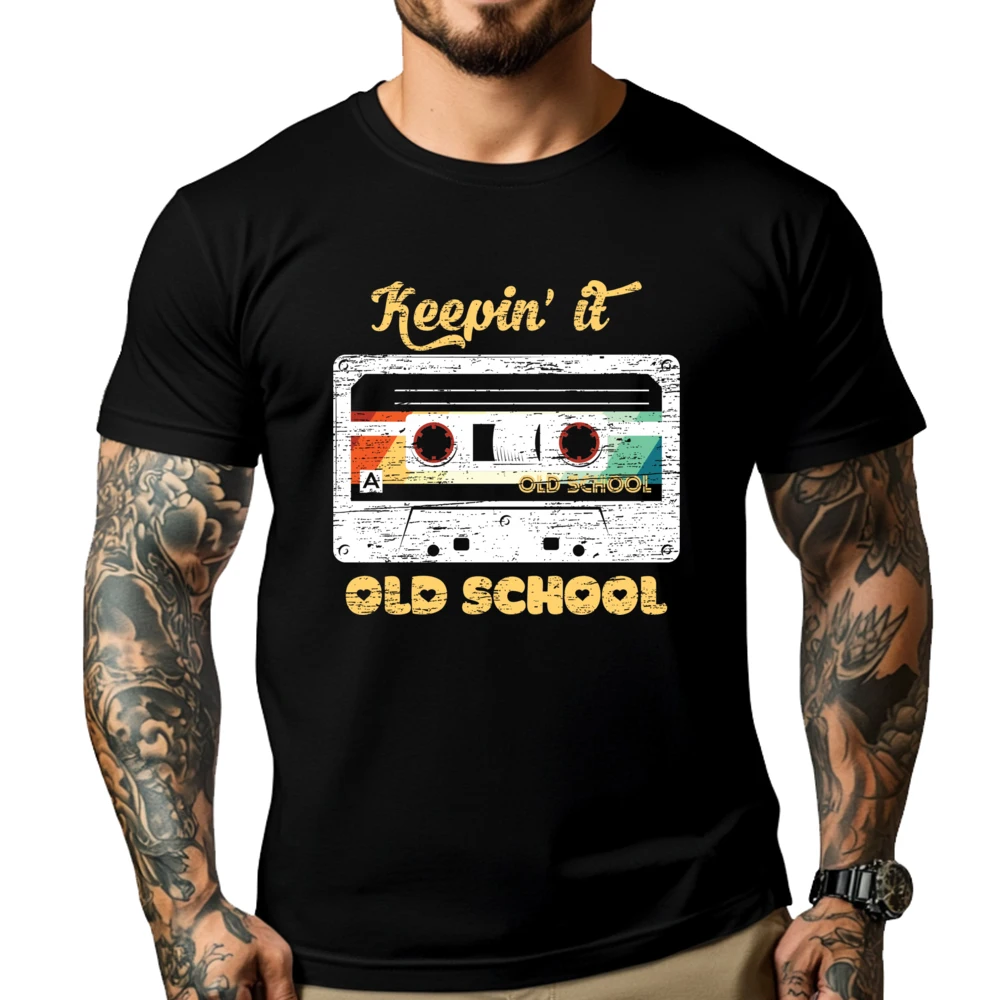 

Retro Keeping It Old School Cassette Design Luxury Designer T-Shirt Vaporwave