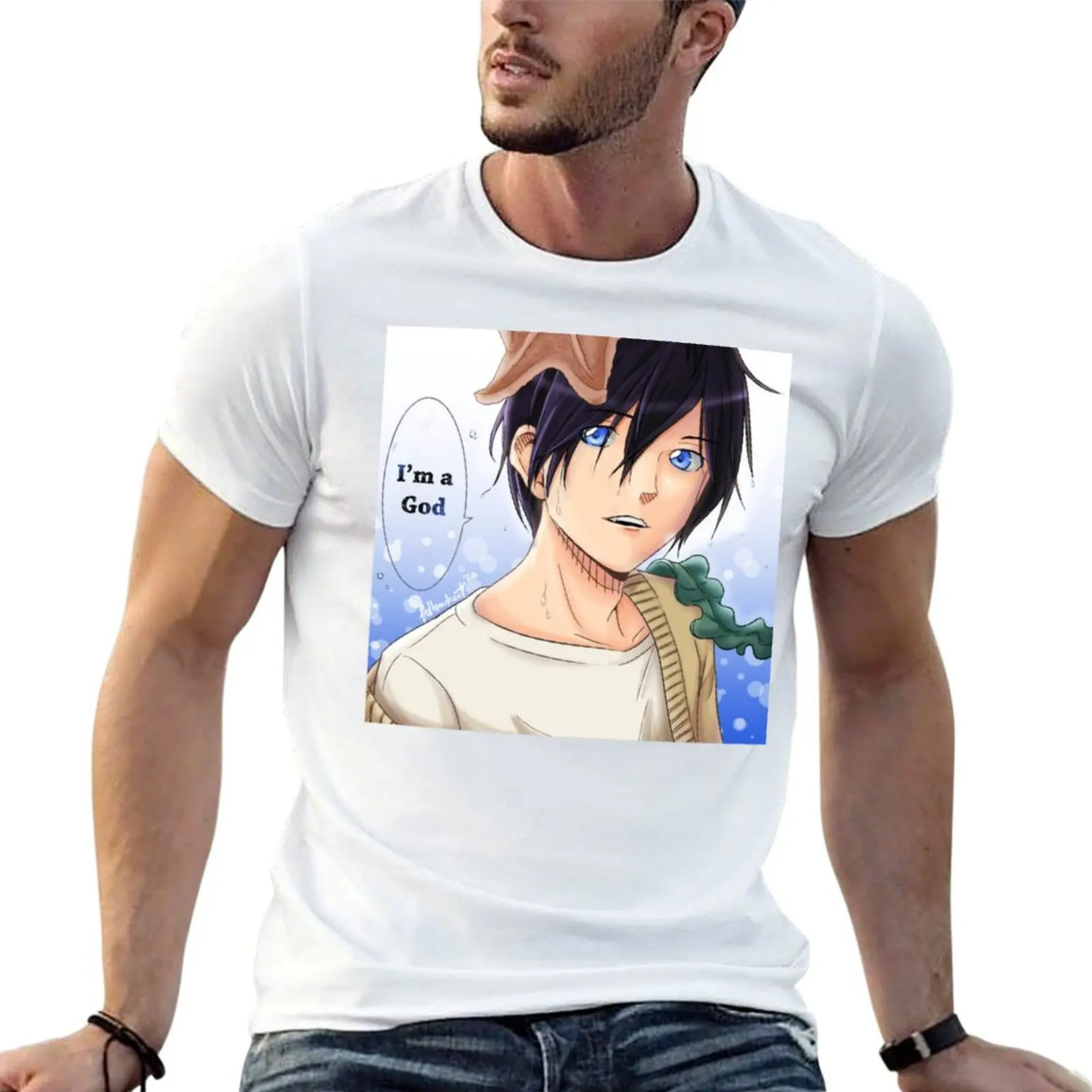 

Noragami Manga Panel Redraw T-Shirt man t shirts cotton t shirts for man cotton soft T-Shirt