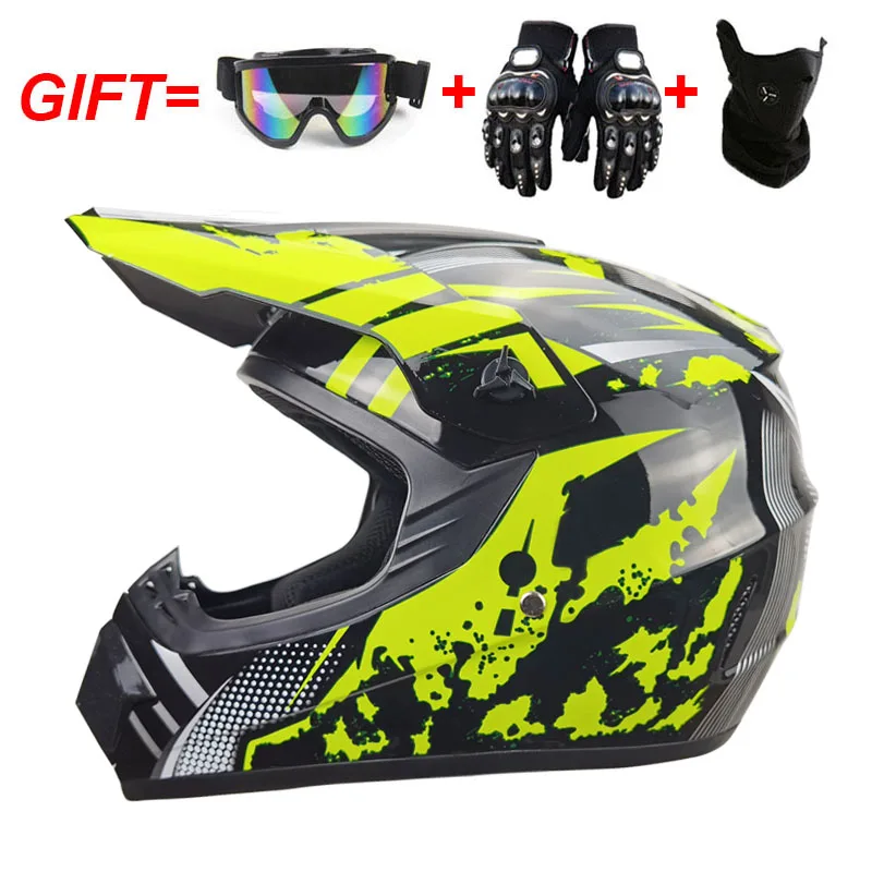 

2023 Send Free 3 Gifts Off-road Motorcycle Helmet DOT Motocross bike downhill AM DH cross Full Face Moto Helmets