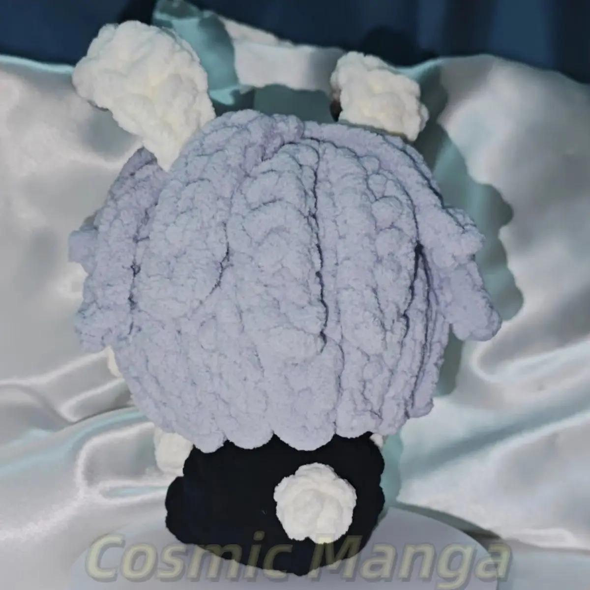 Xavier Love and Deepspace Cosplay Cute Handmade Crocheting Stuffed Animal Keychain Puppet Q Version Keyring Halloween Gift - view 4