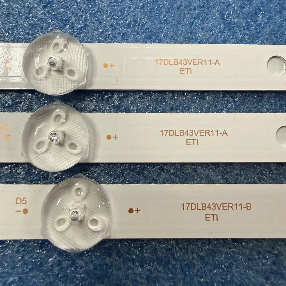 3pcs/set LED backlight strip for Hitachi 43HE4005 43HAE4252 43HAE4251 43HAE4252 43HE4200 17DLB43VER13 LT43C700B