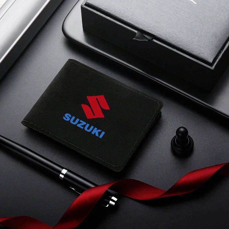 لسوزوكي GSXF SV 650 B-King BURGMAN DRZ دراجة نارية غطاء رخصة القيادة الجلد المدبوغ سيارة القيادة وثائق حافظة حامل بطاقة الائتمان
