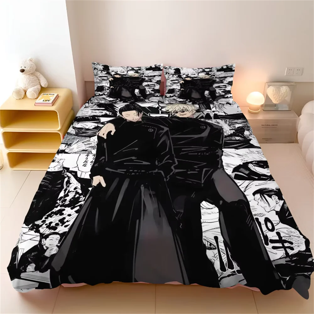 Jujutsu Kaisen Bedding Set Japan Famous Anime Duvet Cover Sets Comforter Bed Linen Twin Queen King Single Size Dropshipping Gift