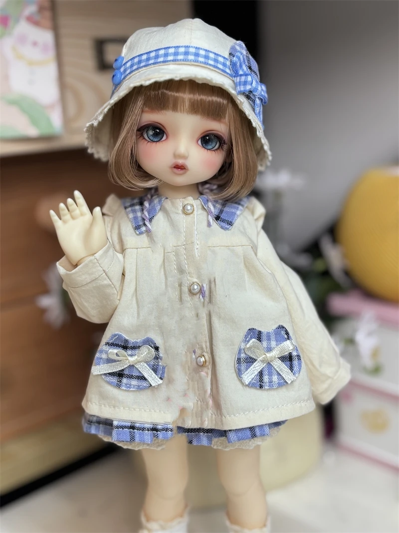 BJD doll clothes suitable for 1/4 1/5 1/6 size Cute pastoral clothes set doll accessories (5 points)