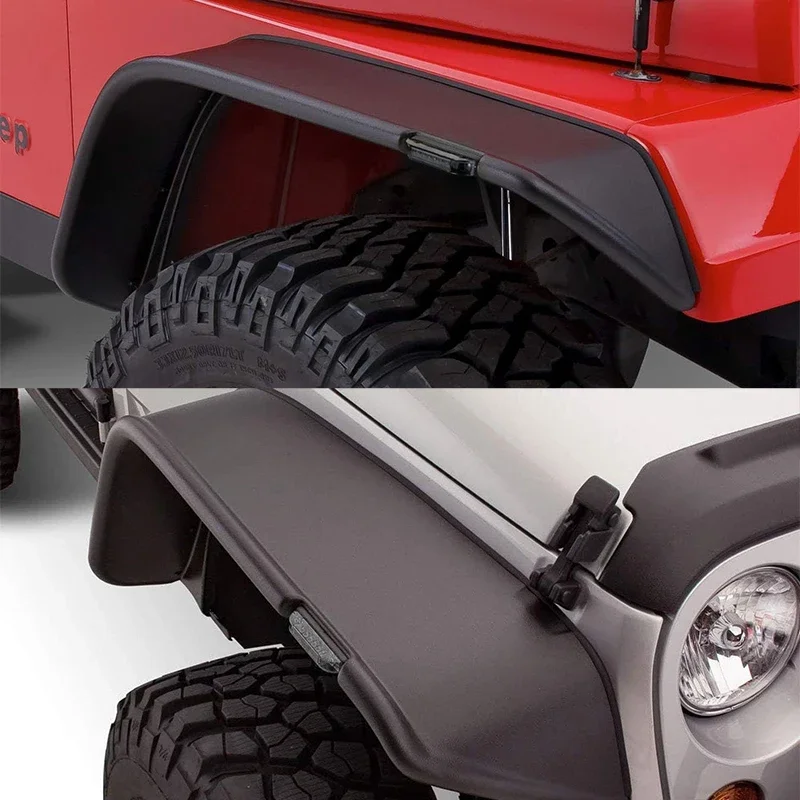 iJDM Car Fender Flare Side Marker Lamps For Jeep Wrangler TJ JK and JL  Bushwacker Flat Style Fender Flares Turn Signal Lights