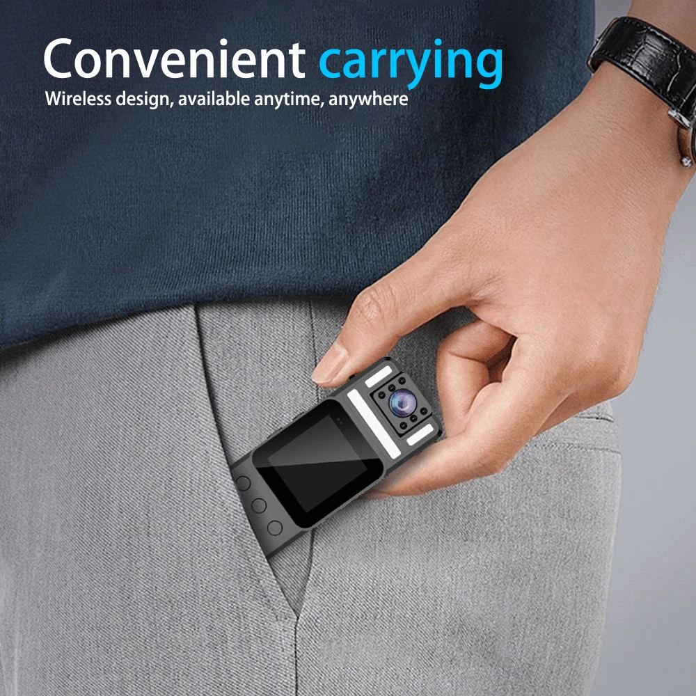 Ultra 1080P Driving Recorder Handheld Back Clip Sports DV Camera Instrument Infrared Night Vision WiFi Portable Camera Smart