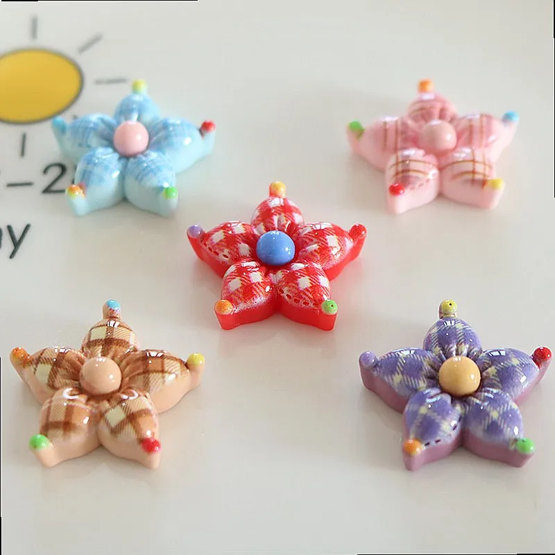 100pcs Cute Mini Flower Resin Flatback Cabochon for DIY Accessories for Shoes Phone Case Hairpin Earrings Scrapbooking Decor
