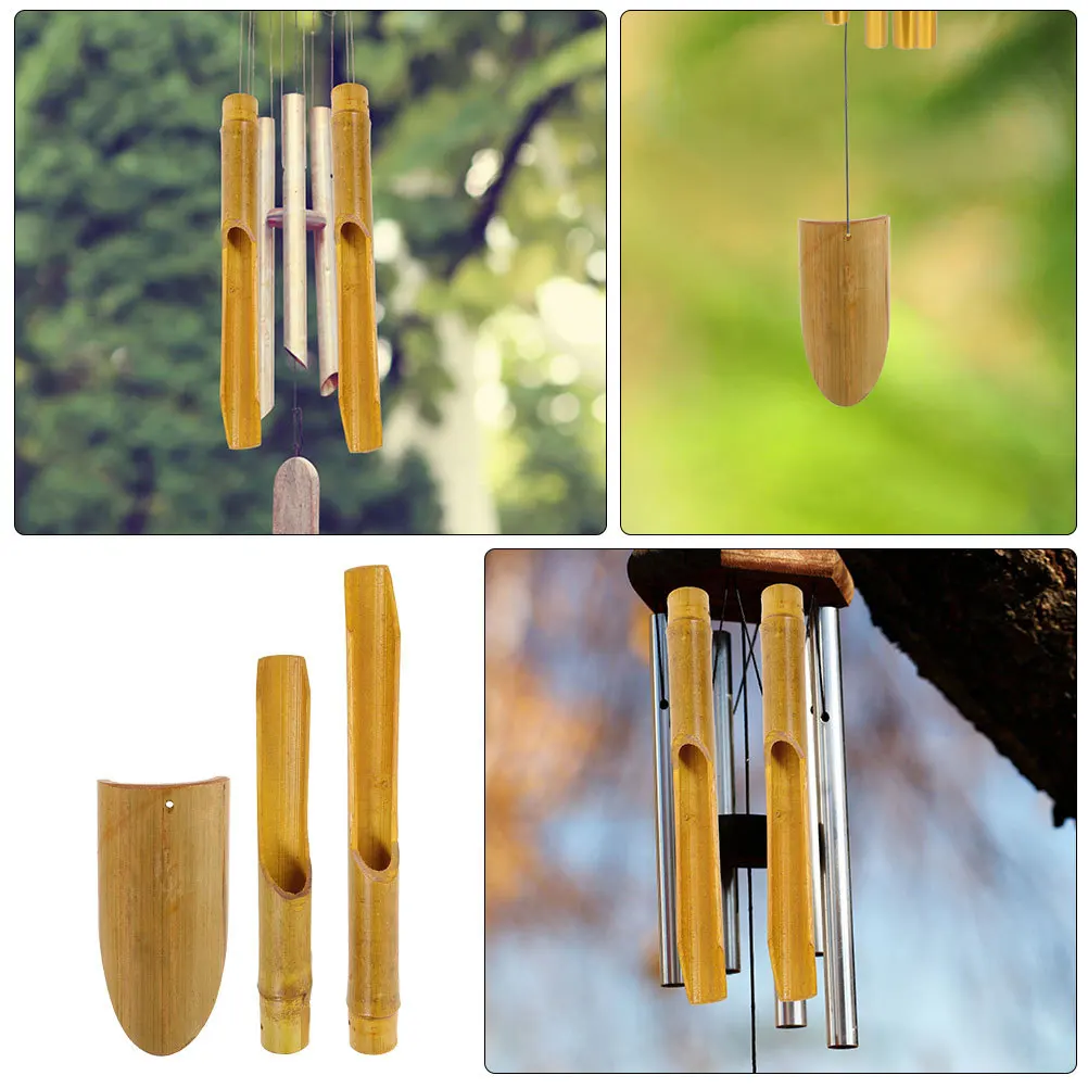 

1 set Bamboo Wind Chime Tubes Diy Craft Material Garden Home Decor Sturdy Chime Making Parts Decorative Hanging Pendant