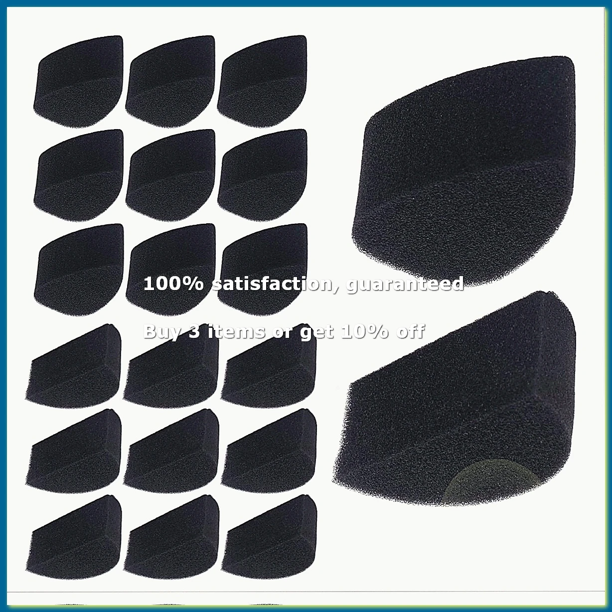 ●Face Paint Sponges Face Painting Black Sponges High Density for Art Work and Body Paint (10 Petals + 10 Half Moon)