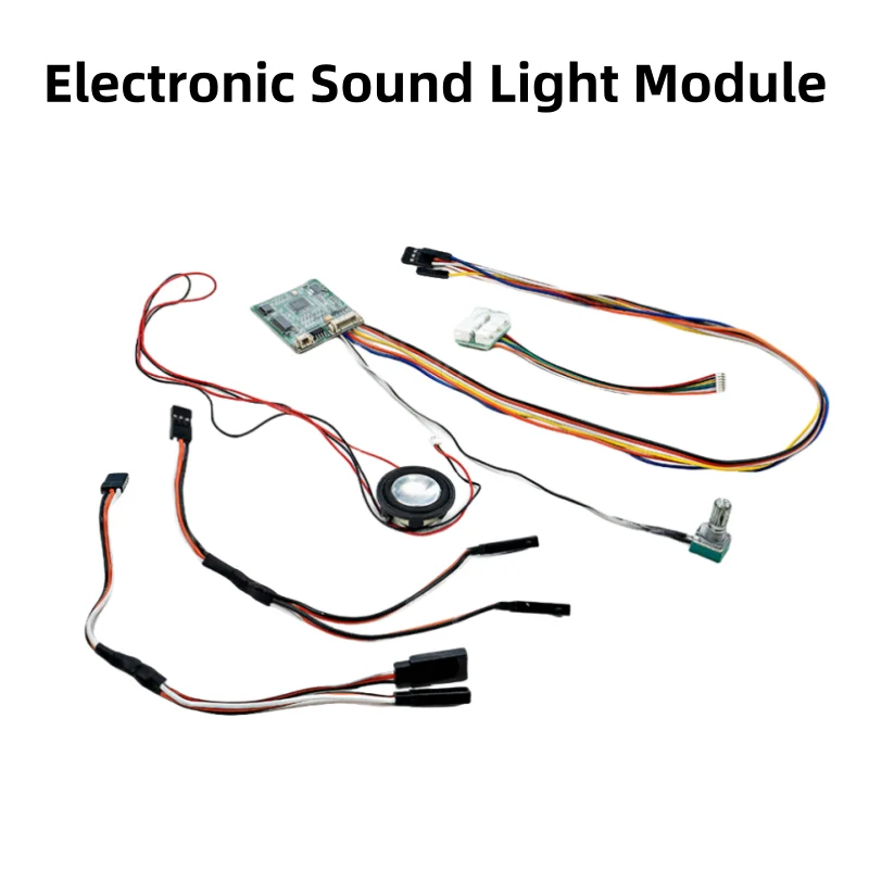 Electronic Sound Light Simulation Module for 1/14 Tamiya RC Truck Scania MAN VOLVO Benz Actros Trailer Tractor Excavator Parts