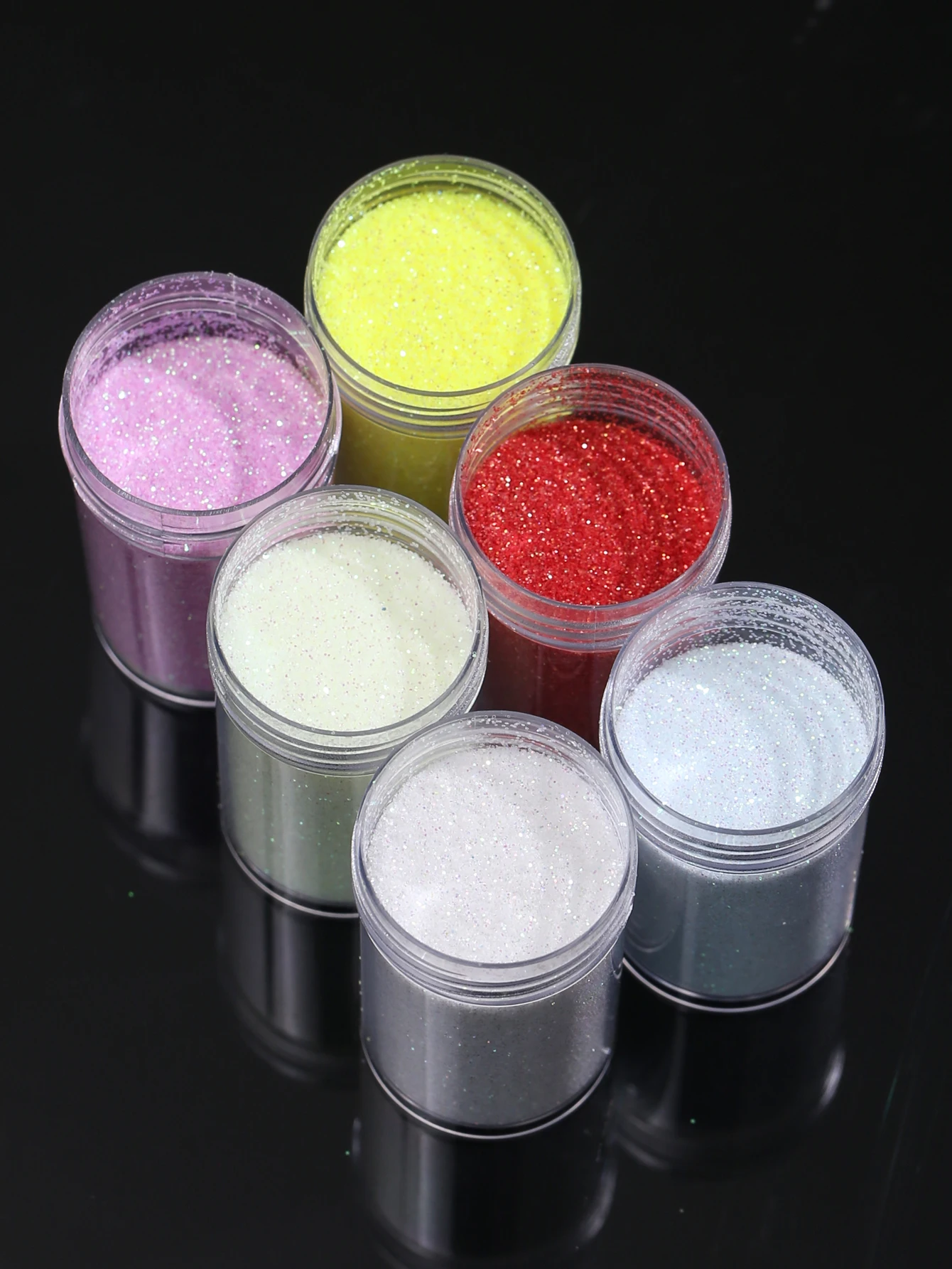 6 Flaschen schillernde, feine Glitzer-Serie, Pulverharz, Zubehör, Glitzer (10 g), Flocken, Basteln, Pailletten, Epoxid-Chips, Flocken für Trommeln – Detail 12