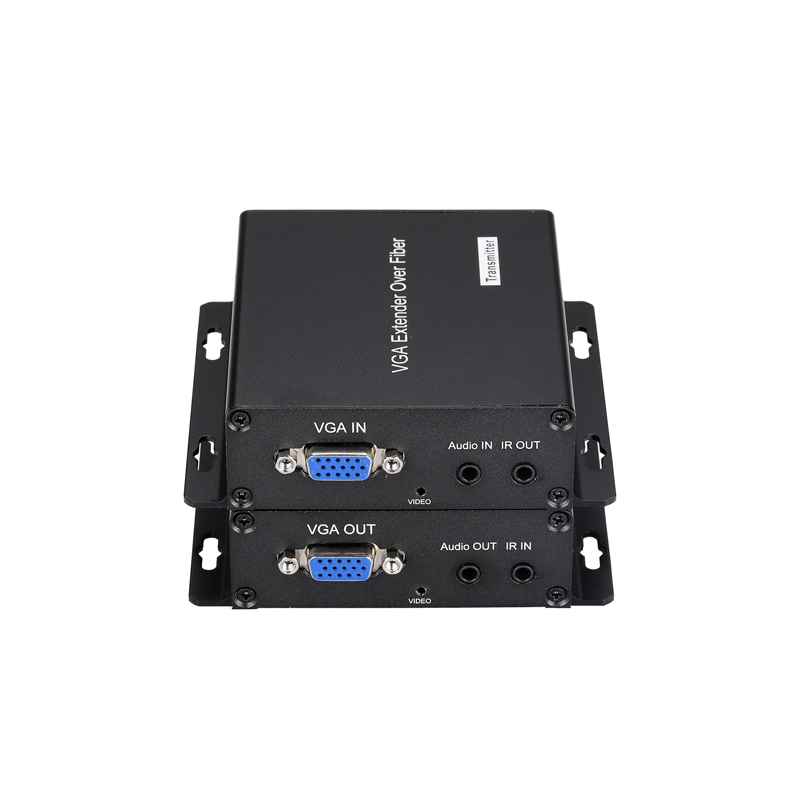 Convertitore in fibra ottica Trasmettitore VGA da 10 km Ricetrasmettitore Estensore VGA in fibra singola monomodale