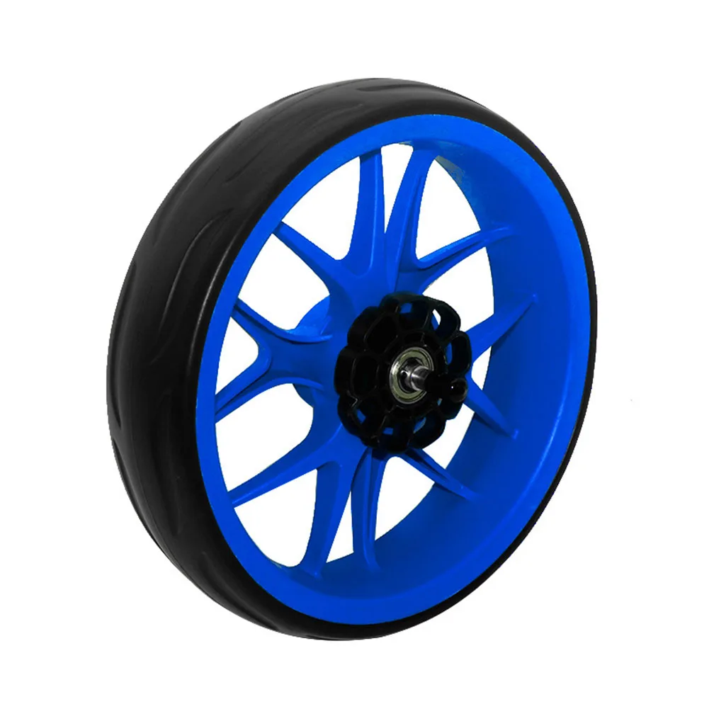 Golf Push Cart Wheel Replacement For Trolleys 25.5cm OD & 10mm Axle EVA Tread All-Terrain Grip Optimal Size 1pc Wheel