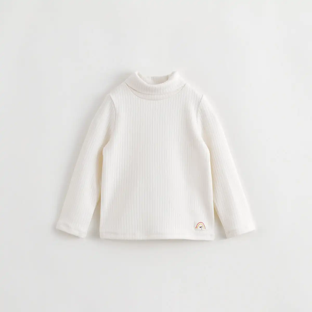 

MARC&JANIE Girls Half High Neck Bottom Shirt Children's Long Sleeve T-Shirt for Winter 231276