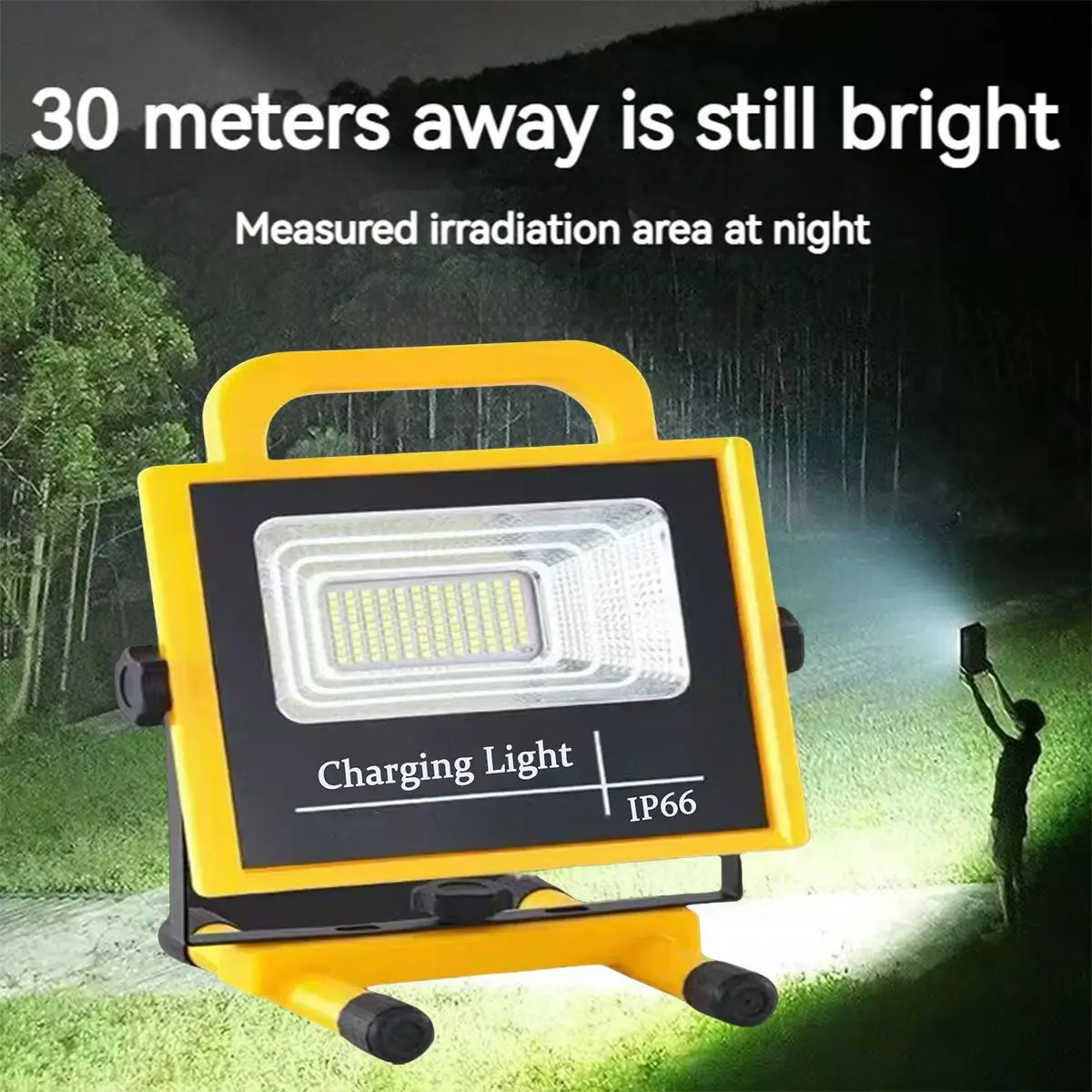 LED Recharge Outdoor Floodlight High-Luminance Camping Light Night Market Stall Light Power Outage Emergency Light Construction