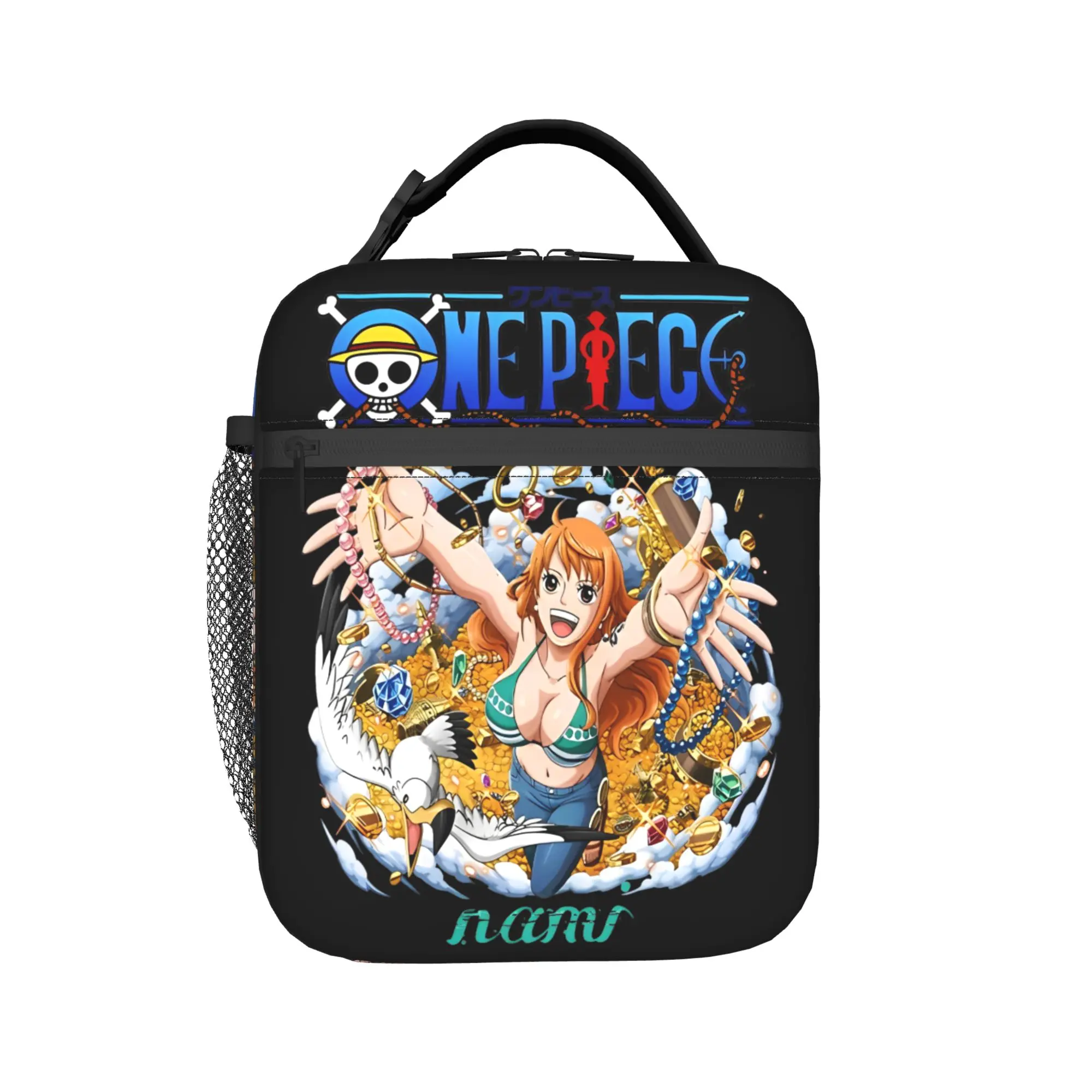 

luffys o-one-piece-e zoro Insulated Lunch Bags for Men Women Food Container Bags Portable Thermal Cooler Bento Box For Picnic