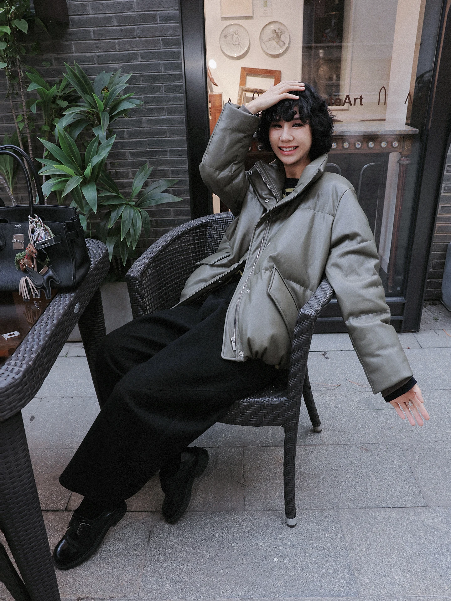 

Женская зимняя куртка TT с воротником-стойкой из белого гусиного пуха, из протеиновой кожи, теплая верхняя одежда, простой крой, стандартная посадка