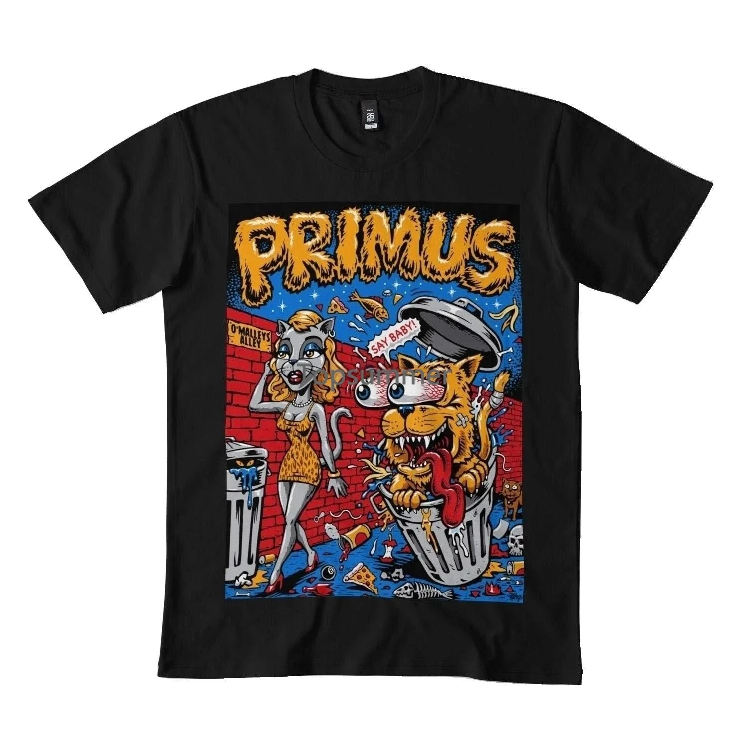 Say Baby Primus Tour 2020 Siangsenin Slim Fit T-Shirt Bl Black