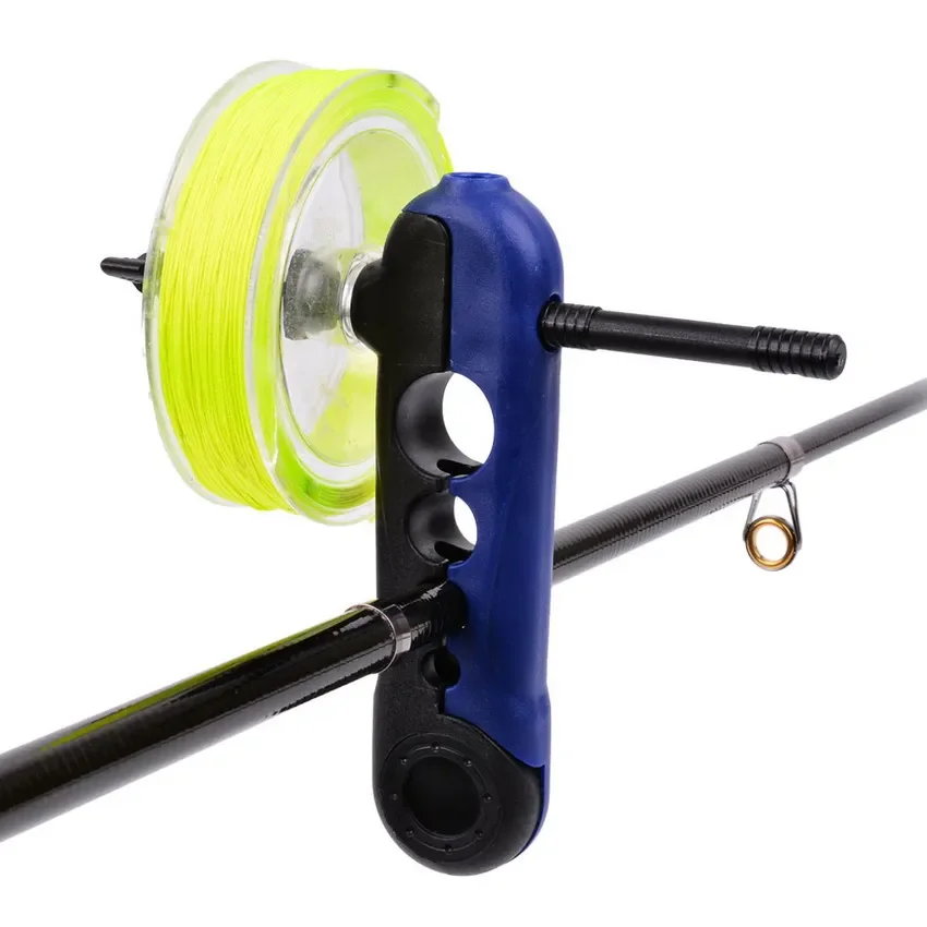 Mini enrouleur en forme de planche portable et ajustable de ligne de pêche,accessoires pour différentes tailles de canne, de bobine, de moulinet, de