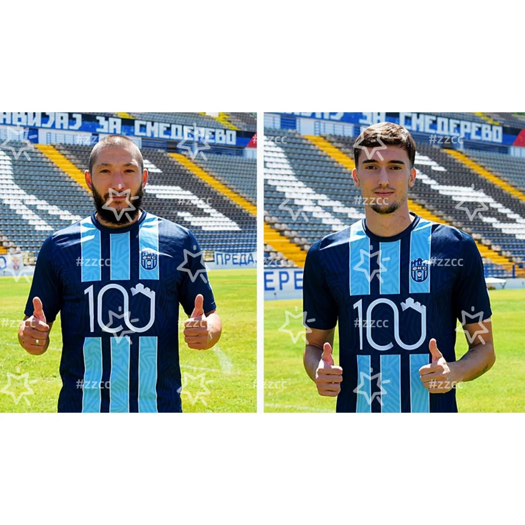 25-26 Serbian First League FK Smederevo camiseta de fútbol local otoño deportes secado rápido camiseta para hombres ropa para niños camiseta Y2k