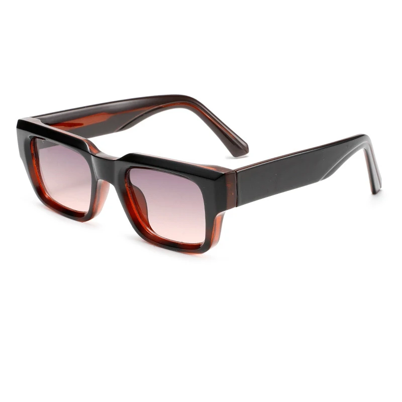 

2026 Thick Sunglasses Fashion Small Square Brand Designer for Men Women Retro Shades Trending Sun Glasses UV400 TR90 Frame