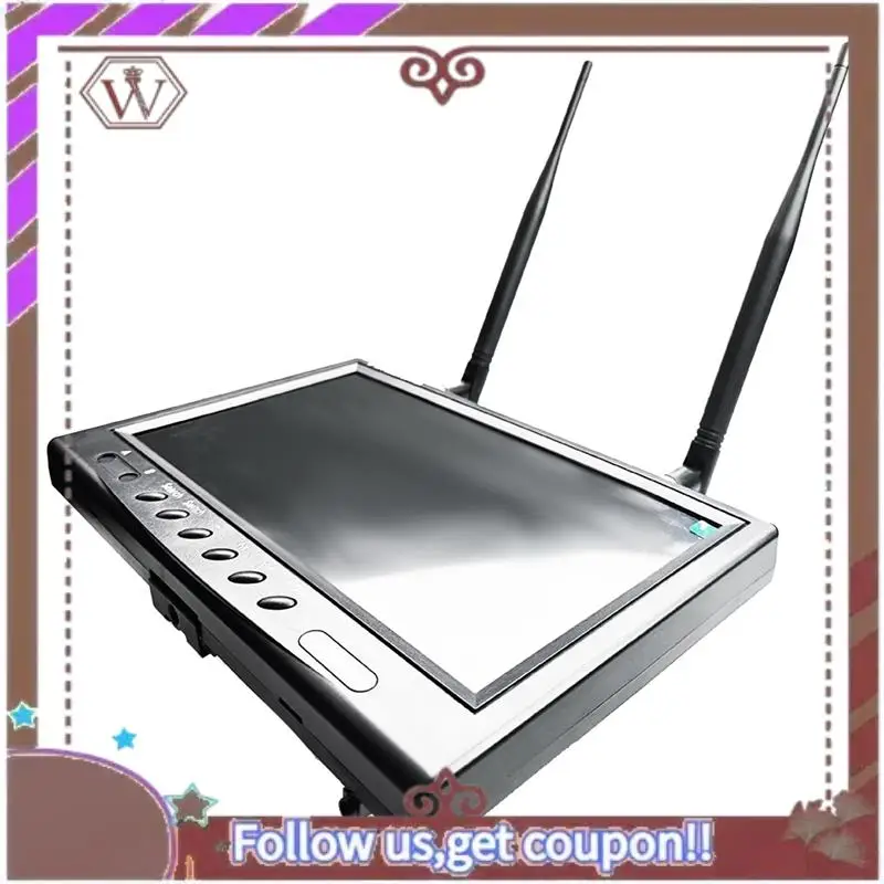 ABBG-9 Inch 5.8G FPV Monitor LCD Screen 800X480 20Hz--20Khz Stereo Dual Receiver For RC FPV Drone Quadcopter Easy To Use EU Plug