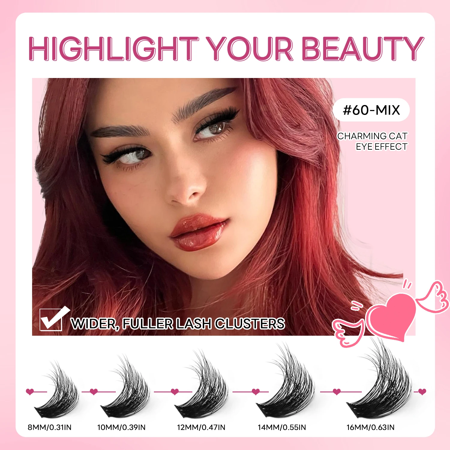 DIY Faux Mink Lashes, Voluminous Cat Eyelashes